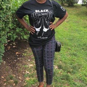 BLACK IS NOT A CRIME TEE SHIRT